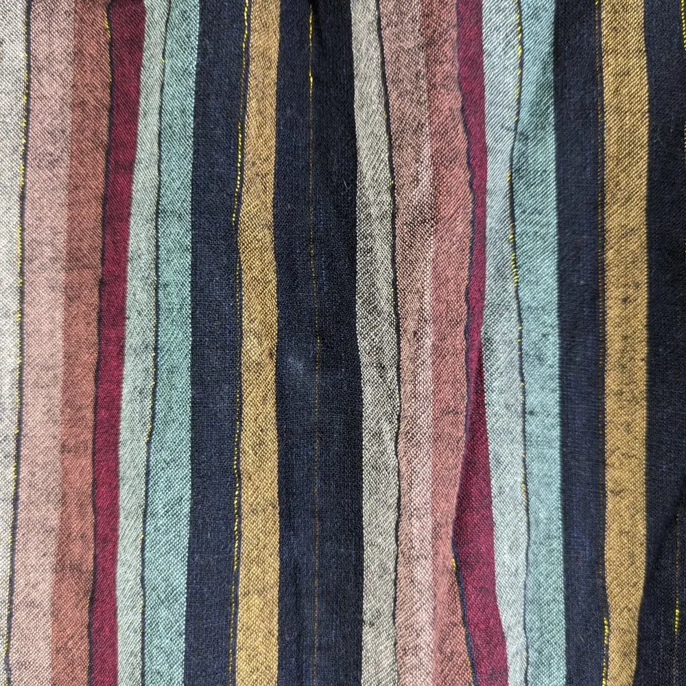 Rails Beaux Varadero Stripe Linen Blend Long Sleeve Blouse Medium - Picture 12 of 16